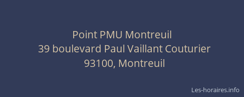 Point PMU Montreuil