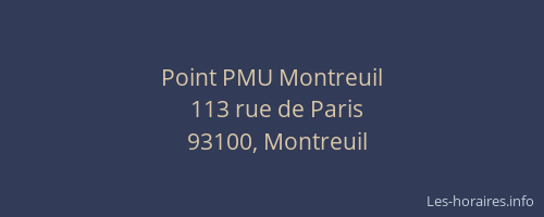 Point PMU Montreuil