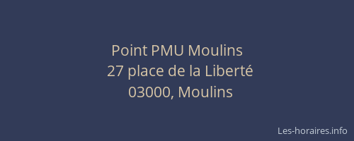 Point PMU Moulins