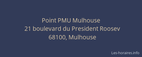 Point PMU Mulhouse