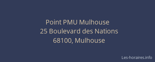 Point PMU Mulhouse