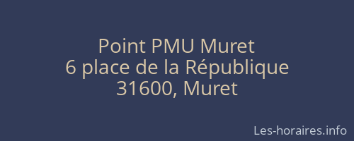 Point PMU Muret