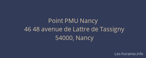 Point PMU Nancy