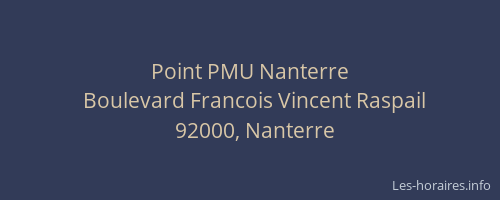 Point PMU Nanterre