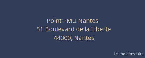Point PMU Nantes