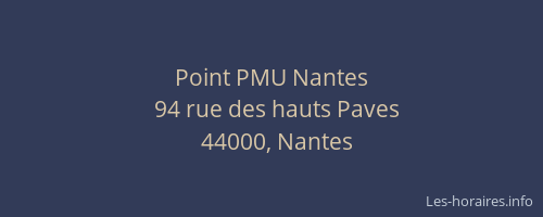 Point PMU Nantes