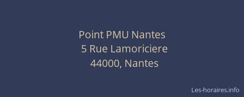 Point PMU Nantes
