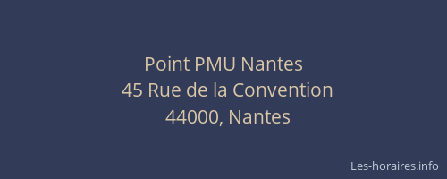 Point PMU Nantes
