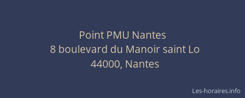 Point PMU Nantes
