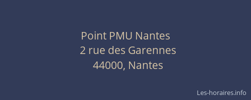 Point PMU Nantes