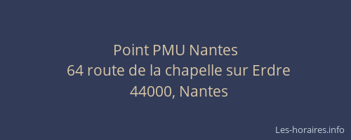 Point PMU Nantes