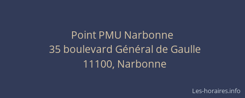 Point PMU Narbonne