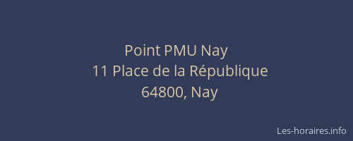 Point PMU Nay
