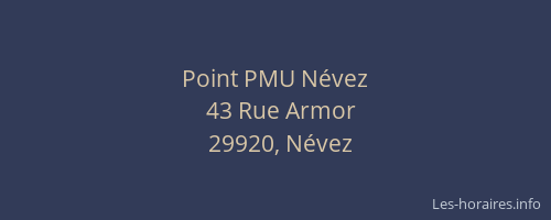 Point PMU N&eacute;vez