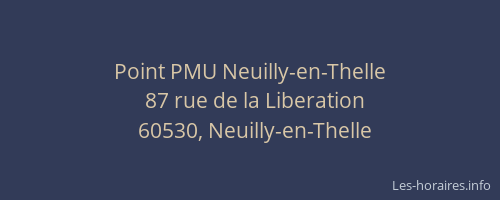 Point PMU Neuilly-en-Thelle