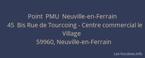 Point  PMU  Neuville-en-Ferrain