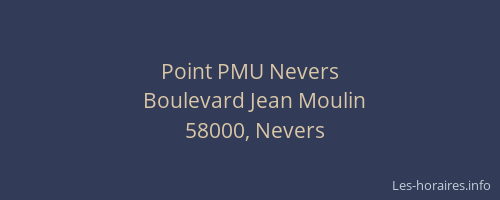 Point PMU Nevers