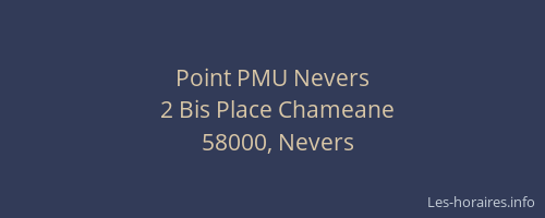 Point PMU Nevers