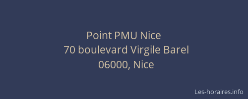 Point PMU Nice