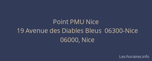 Point PMU Nice
