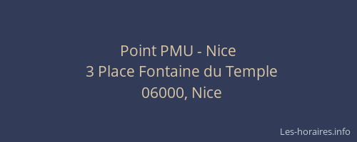 Point PMU - Nice