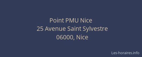 Point PMU Nice