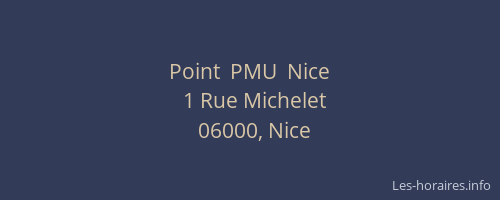 Point  PMU  Nice
