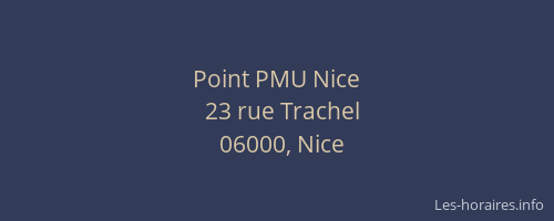 Point PMU Nice