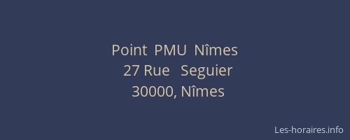 Point  PMU  Nîmes
