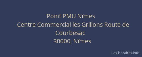 Point PMU Nîmes