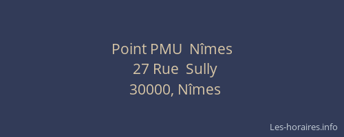 Point PMU  Nîmes