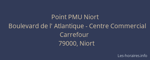 Point PMU Niort