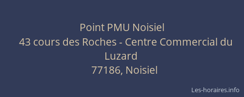 Point PMU Noisiel