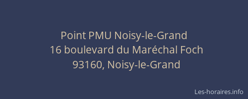 Point PMU Noisy-le-Grand