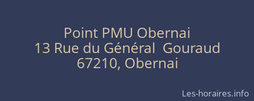 Point PMU Obernai