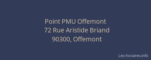 Point PMU Offemont