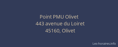 Point PMU Olivet