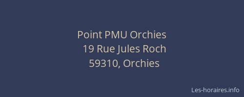 Point PMU Orchies
