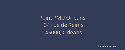 Point PMU Orléans