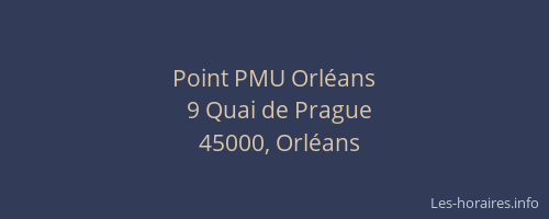 Point PMU Orléans