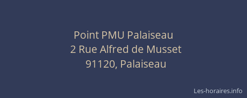 Point PMU Palaiseau