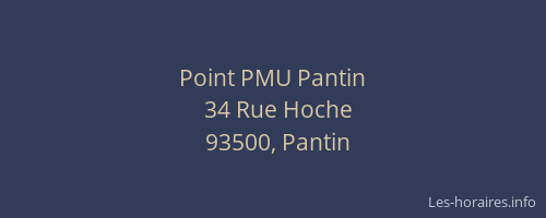 Point PMU Pantin
