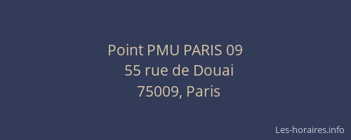 Point PMU PARIS 09