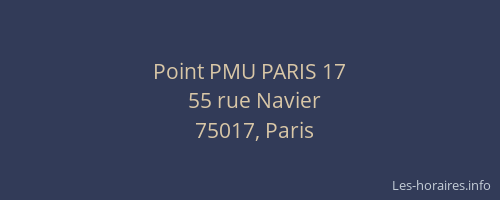 Point PMU PARIS 17