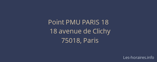 Point PMU PARIS 18