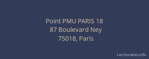 Point PMU PARIS 18