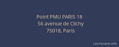 Point PMU PARIS 18