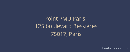Point PMU Paris