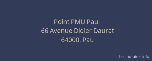 Point PMU Pau