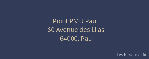 Point PMU Pau
